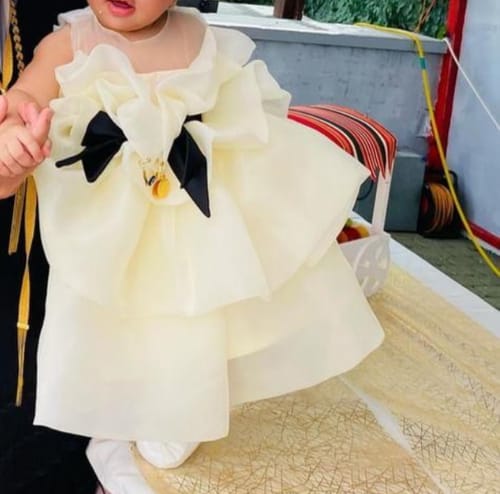 Customer photo review of Cute Baby Girl Puffy Beauty Pageant Dress Toddler Birthday Party Princess Dress