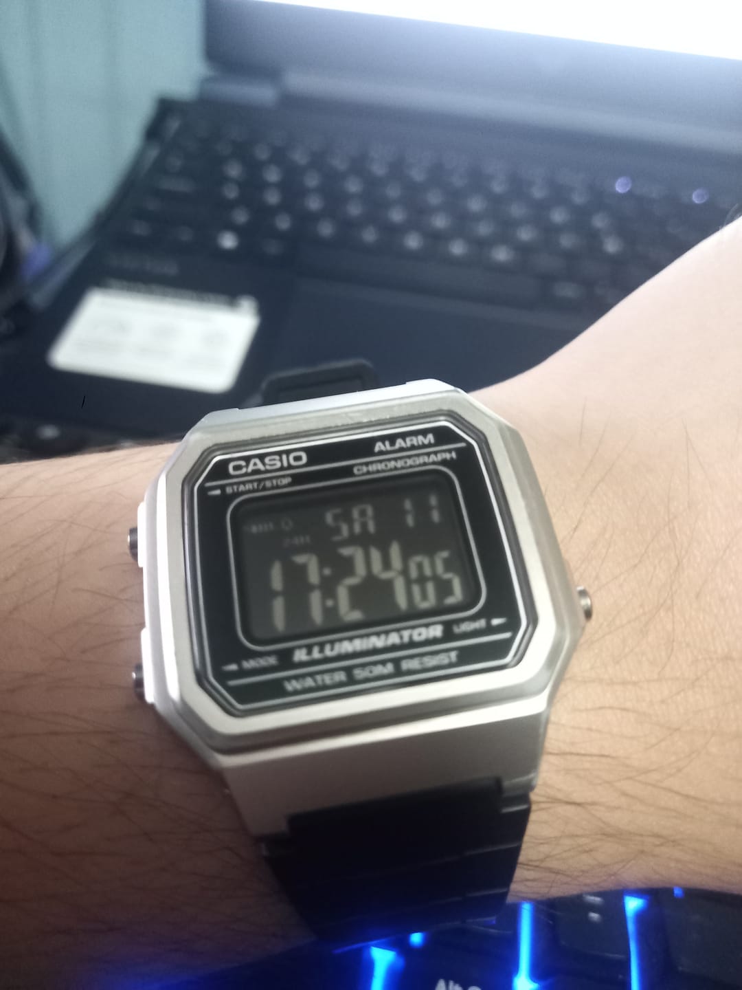 Customer photo review of Reloj Casio Vintage F-91WM-7ADF Plateado/Negro