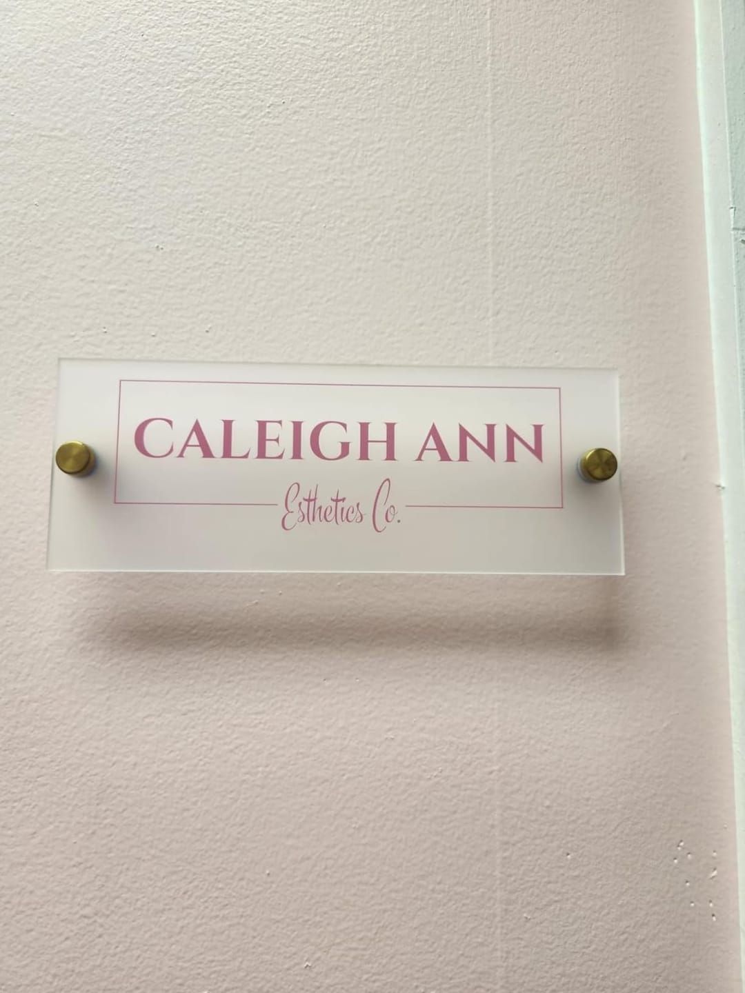 Customer photo review of Wall Sign Name Plate - Door Name Plate Office Gifts Executive Sign Wall Plate Graduation Personalized Sign