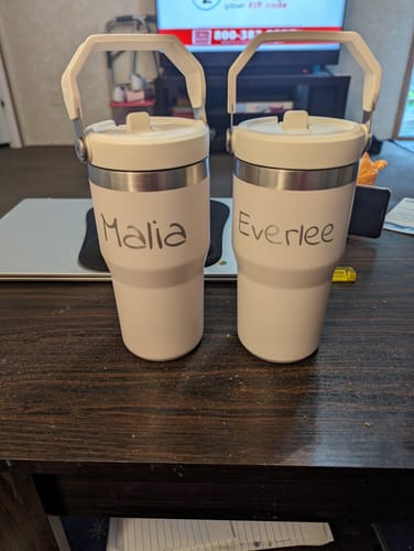 Customer photo review of IceFlow | 20 oz Flip Straw Tumbler