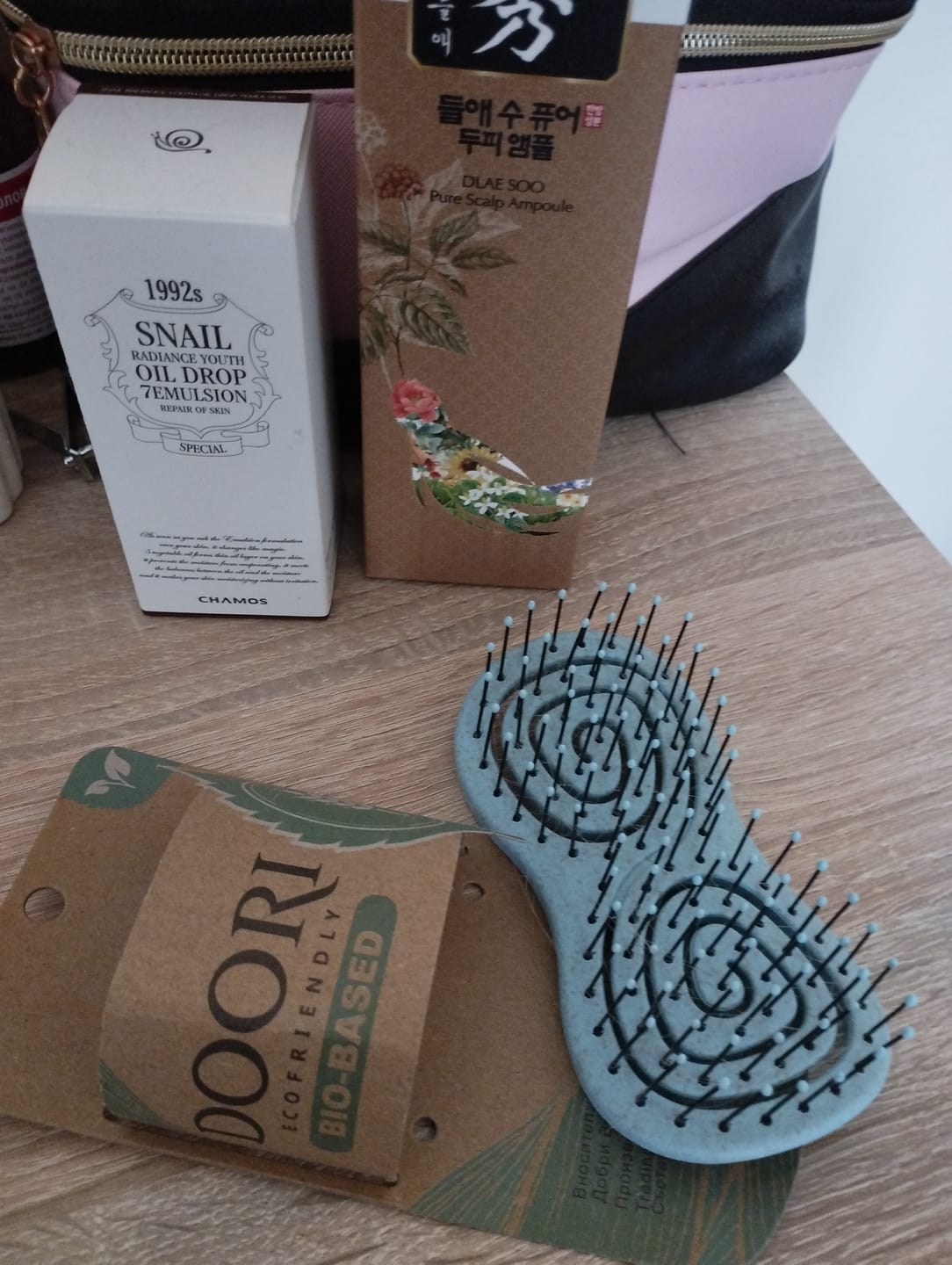Customer photo review of Компактна Масажна ЕКО четка Doori Compact Аква
