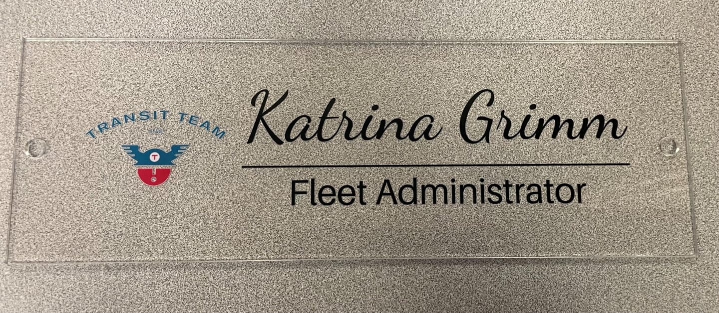 Customer photo review of Wall Sign Name Plate - Door Name Plate Office Gifts Executive Sign Wall Plate Graduation Personalized Sign