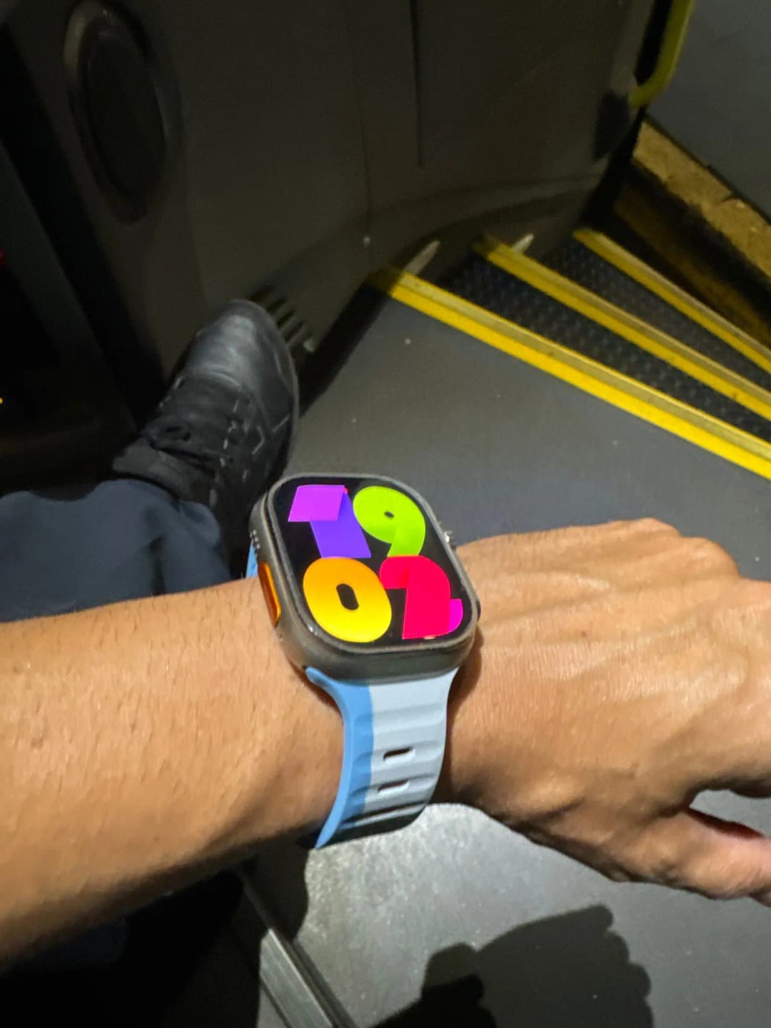 Customer photo review of Soft Silicone Dual Strap for Apple Watch
