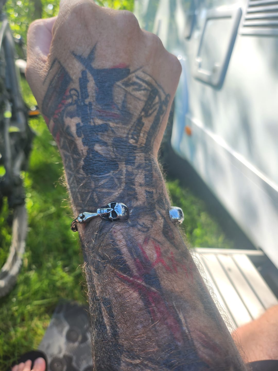 Customer photo review of SKULLED. - BRACELET