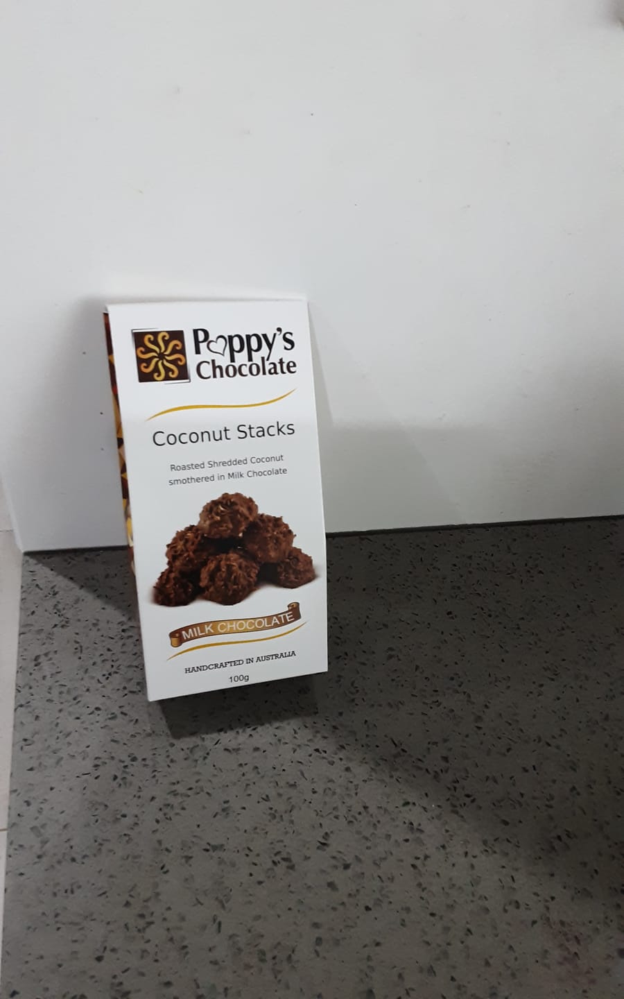 Customer photo review of Milk Chocolate Coconut Stacks 100g