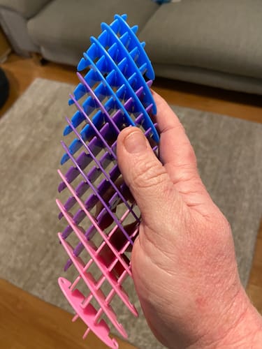 Customer photo review of Sensory Fidget Worm Morphing Toy