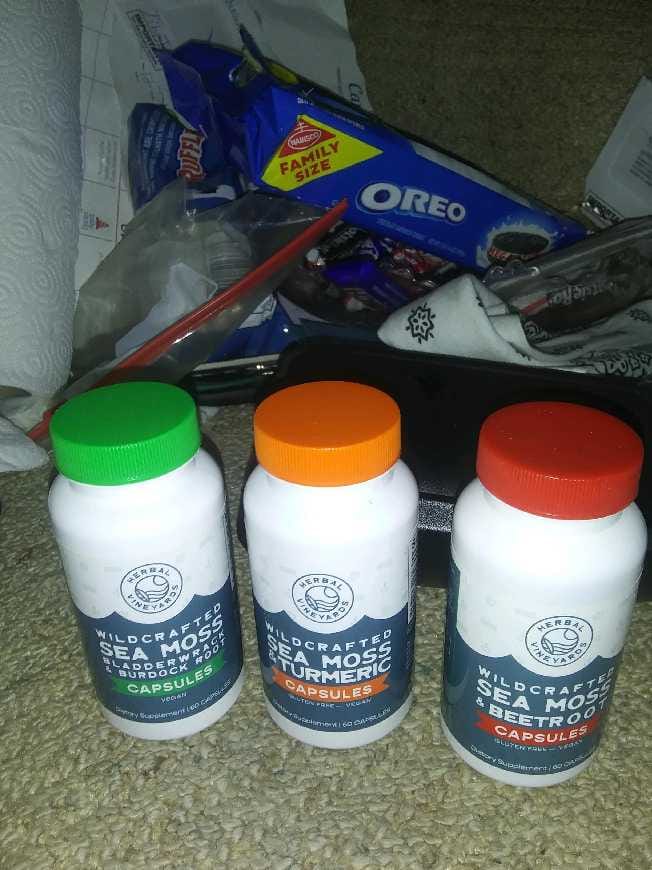 Customer photo review of Trio Sea Moss Capsules Bundle Pack