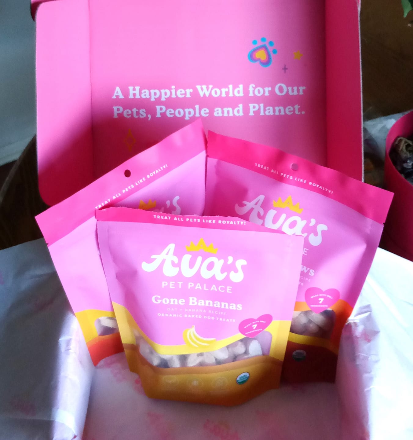 Customer photo review of Organic Baked Dog Treats - Gone Bananas