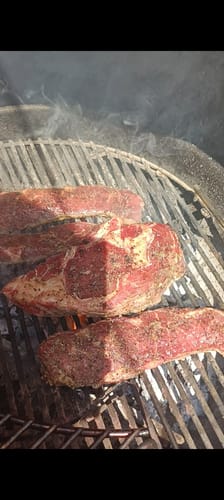 Reseña con foto de un cliente sobre Rib Eye Steak Black Brangus