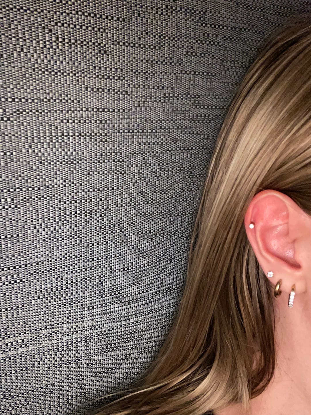 Customer photo review of Simple Set Ohrringe | 18K vergoldet