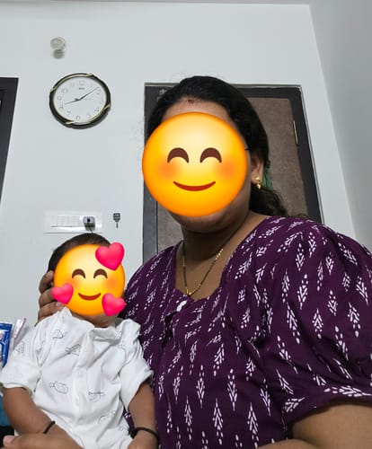 Customer photo review of Marigold and Brown Kalamkari Festive Maxi