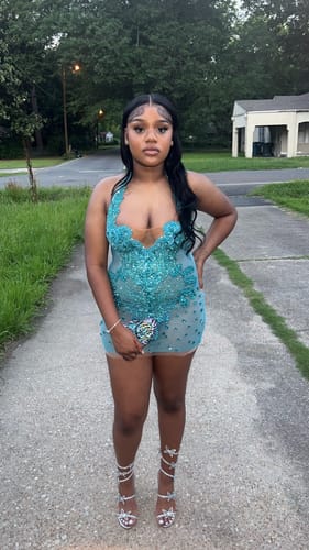 Customer photo review of Neema Diamante Dress(Ready To Ship)