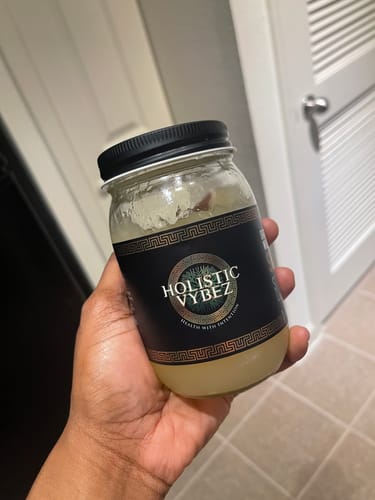 Customer photo review of St Lucia Gold Sea Moss Gel