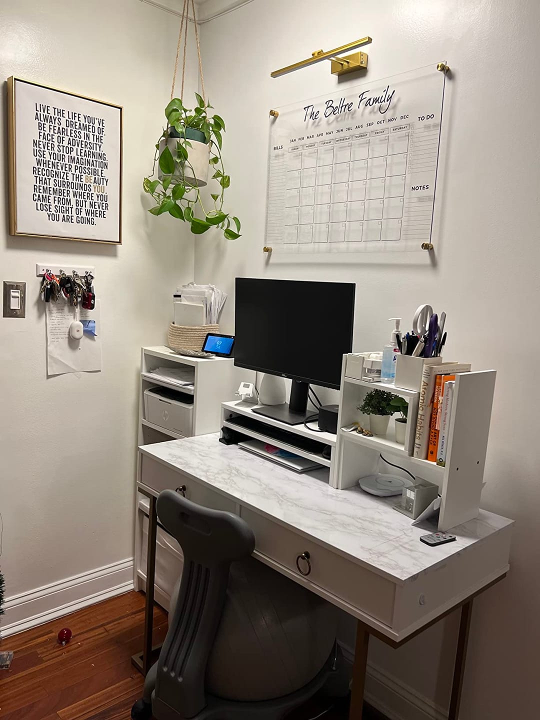 Customer photo review of Family Name Calendar Personalized Acrylic Wall Calendar - Personalized Calendar 2024, Horizontal Wall Calendar, Monthly and Weekly Calendar, Housewarming Gift, Goals, To Do