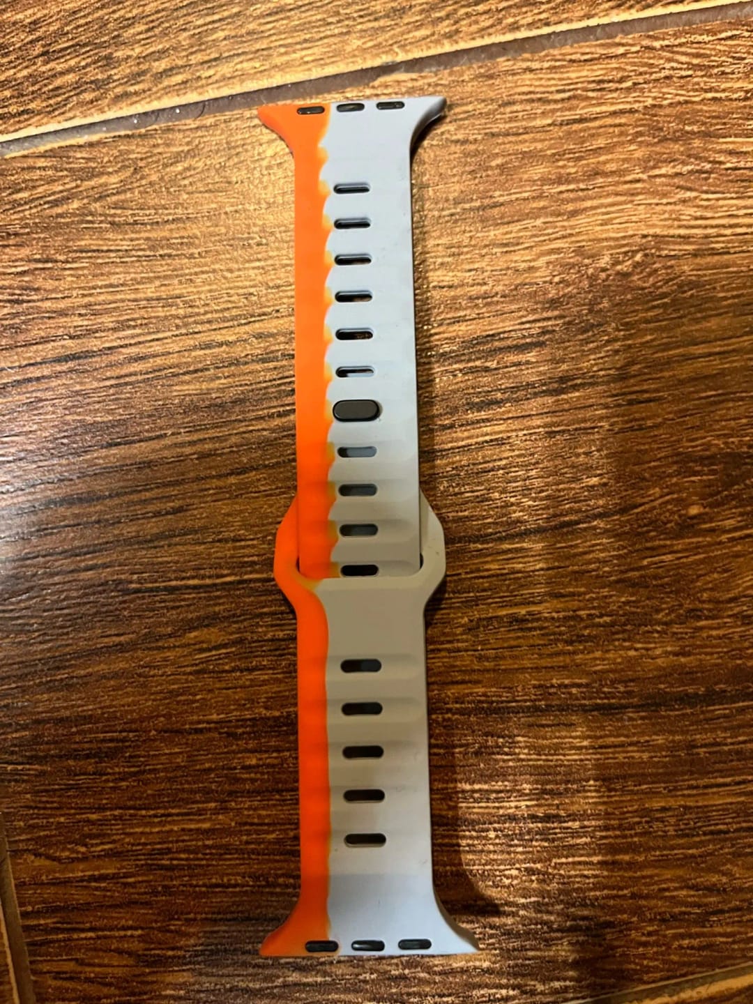 Customer photo review of Soft Silicone Dual Strap for Apple Watch