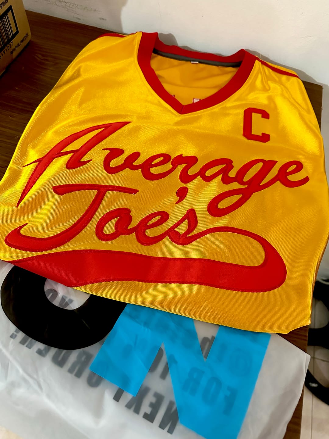 Customer photo review of Peter Lafluer Average Joe's Baseball Jersey