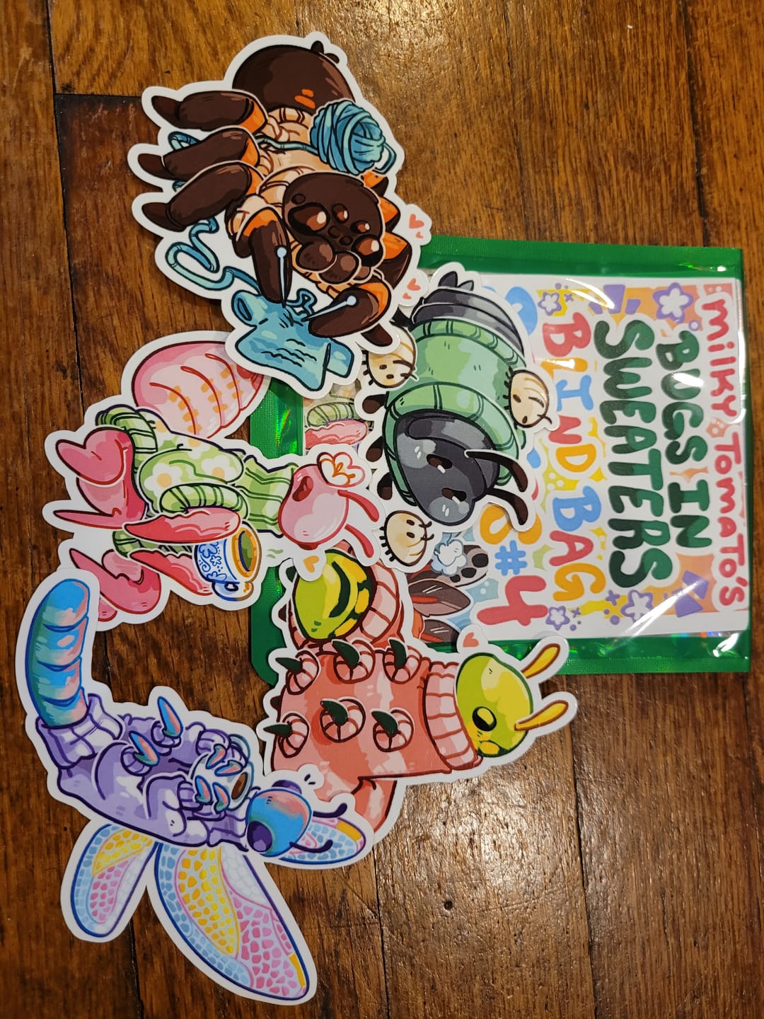 Customer photo review of Sweater Bug Stickers Blind Bag Series 4