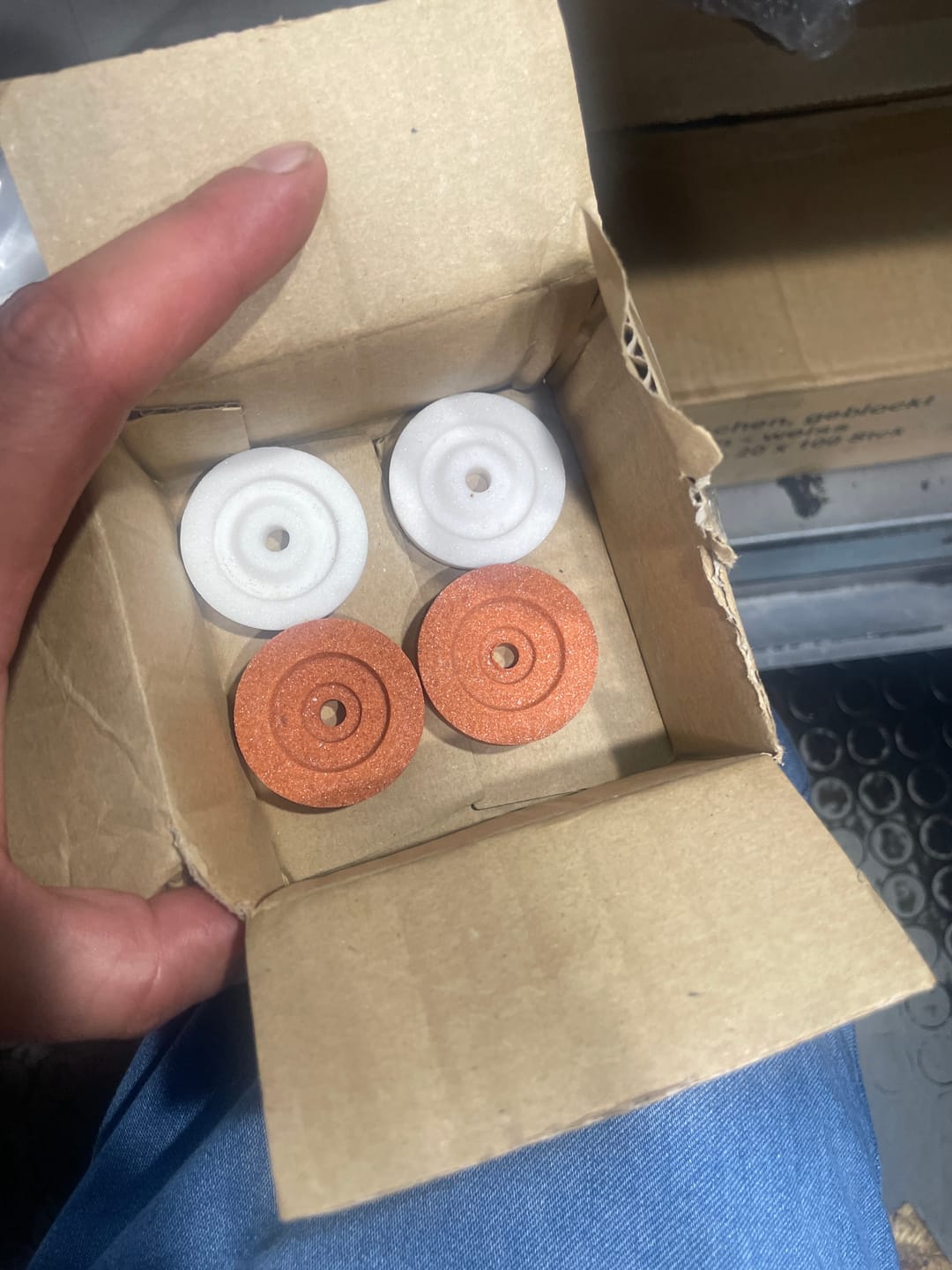 Customer photo review of Bileme makinesi "Taşları"