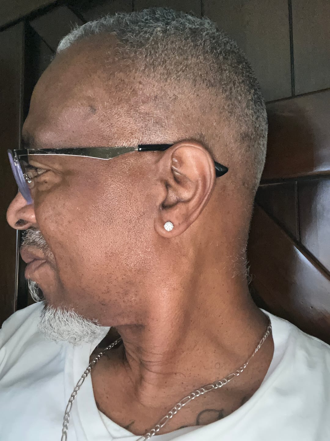 Customer photo review of 6MM Moissanite Earrings