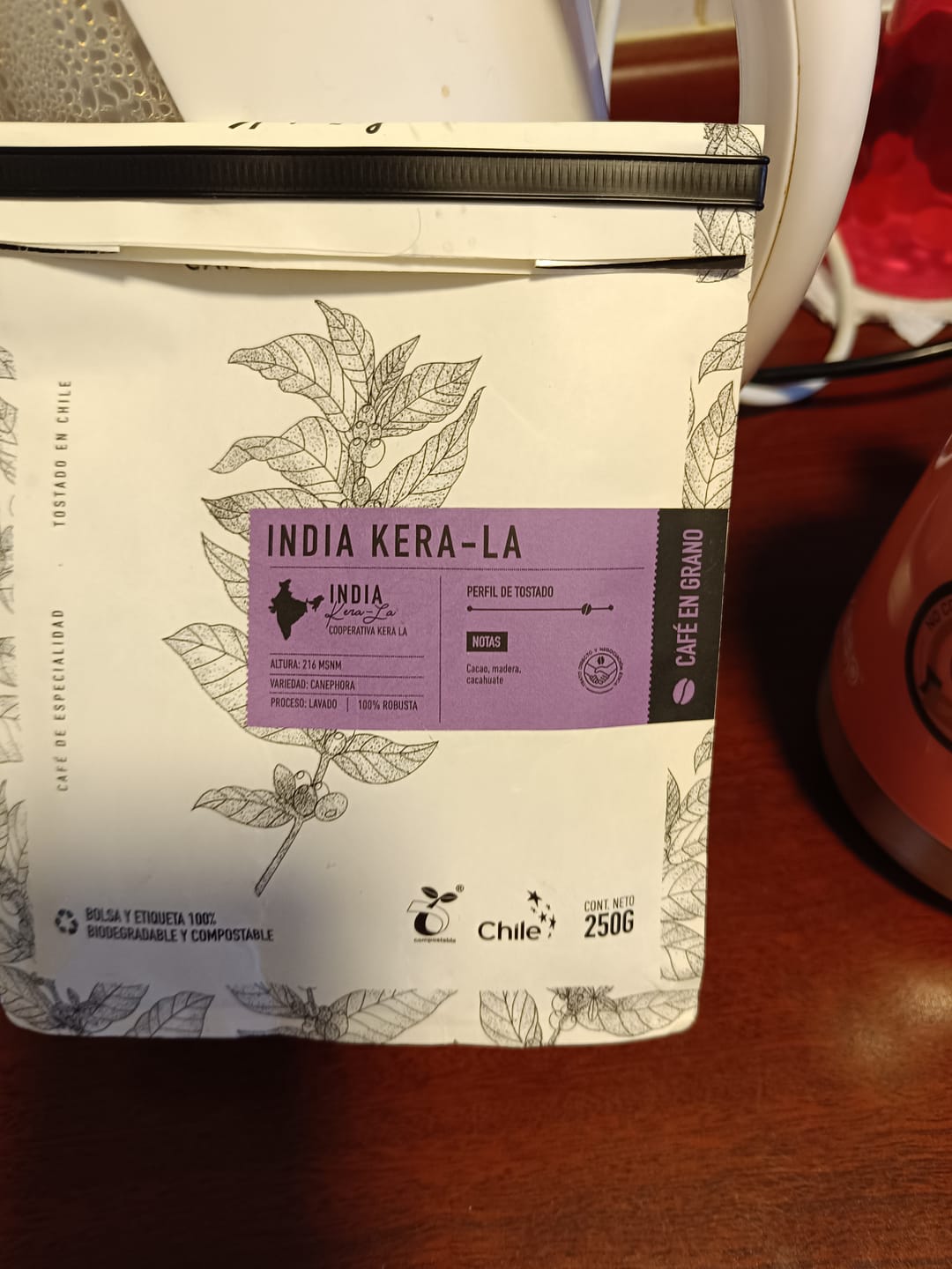 Customer photo review of Café de especialidad de la India | Kera La Bolsa 250 gramos