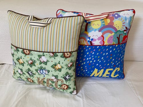 Customer photo review of Reading Pillow / Pocket Book Pillow Pattern in Two Sizes | Digital PDF Pattern