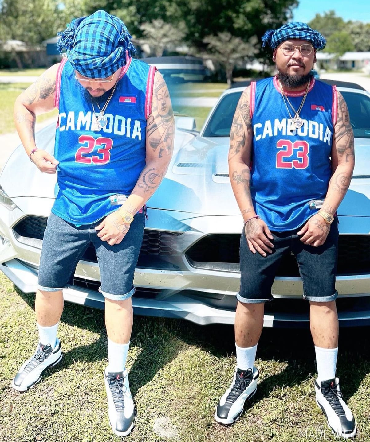 Customer photo review of Cambodia Custom Basketball Jersey