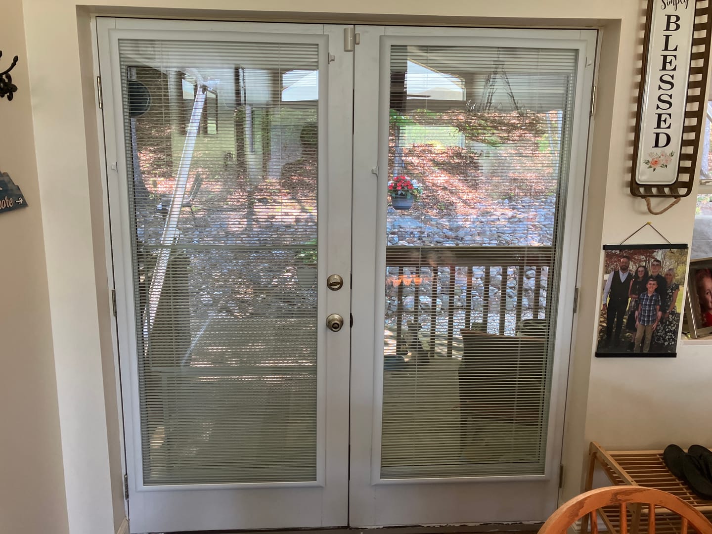 Customer photo review of Add On Blinds Kit (installs on top of existing door glass)