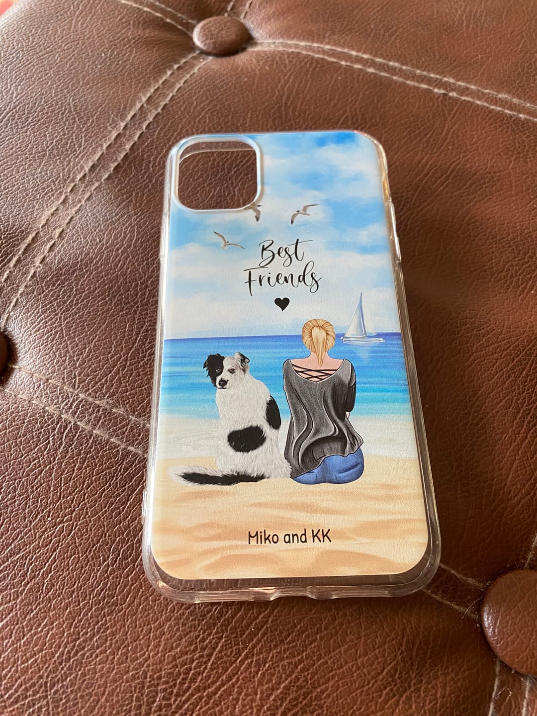 Customer photo review of Together with my pet - Personalized phone case