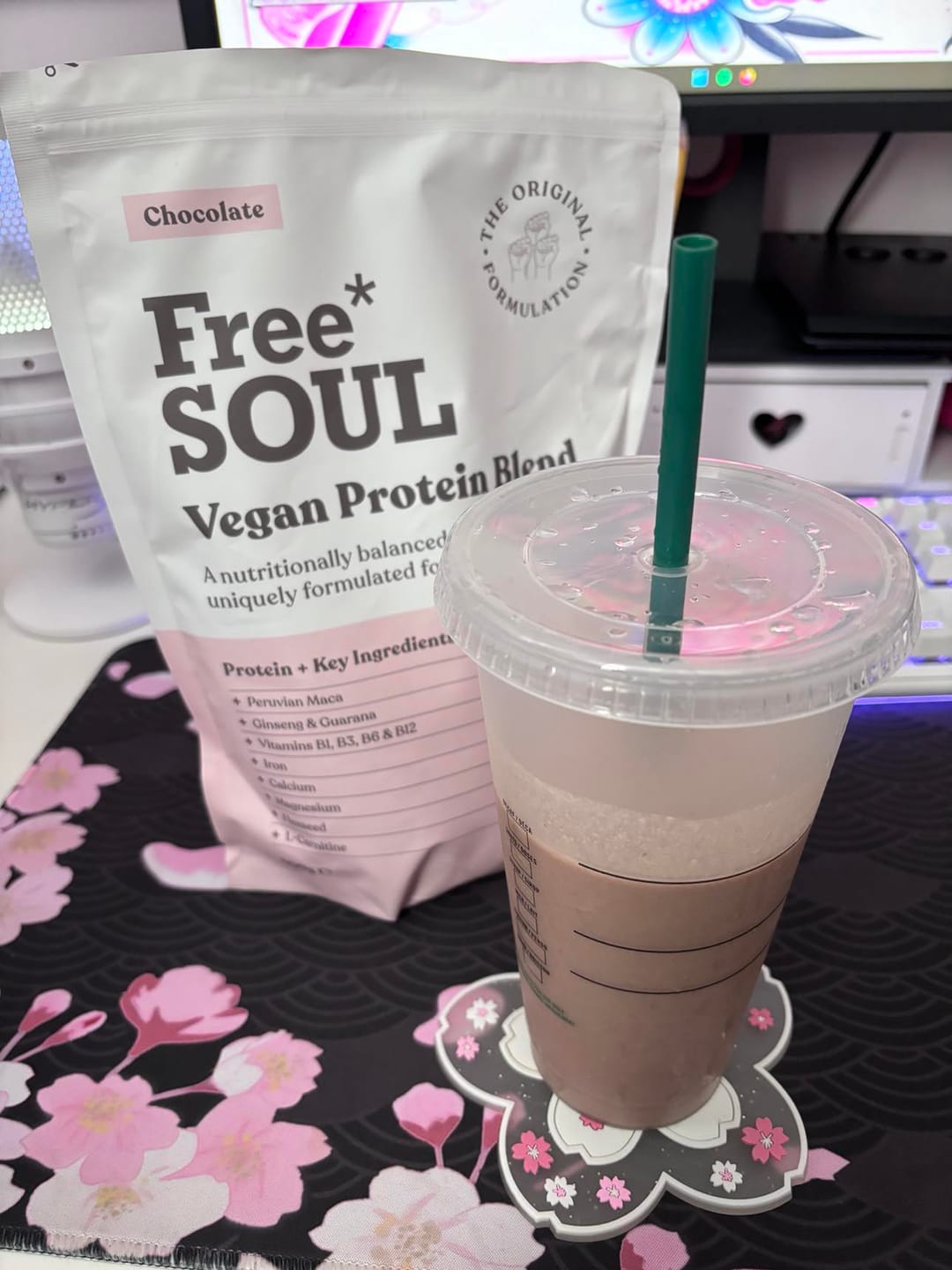 Customer photo review of Vegan Protein Blend