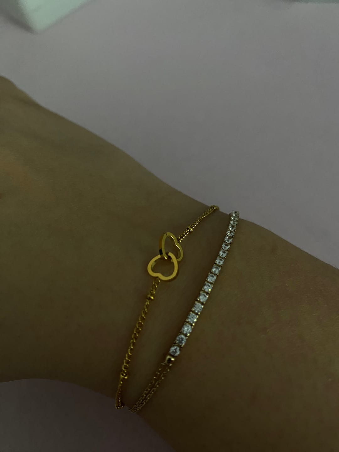 Customer photo review of Best Friends Armband | 18K vergoldet