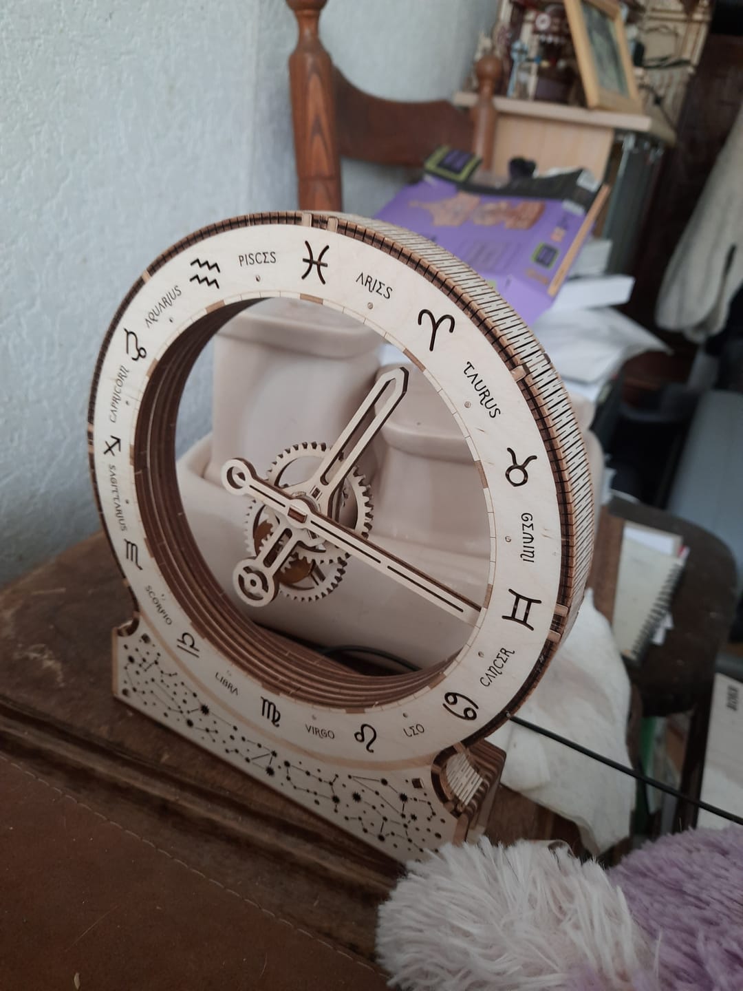 Customer photo review of Kinetic Clock: Zodiac