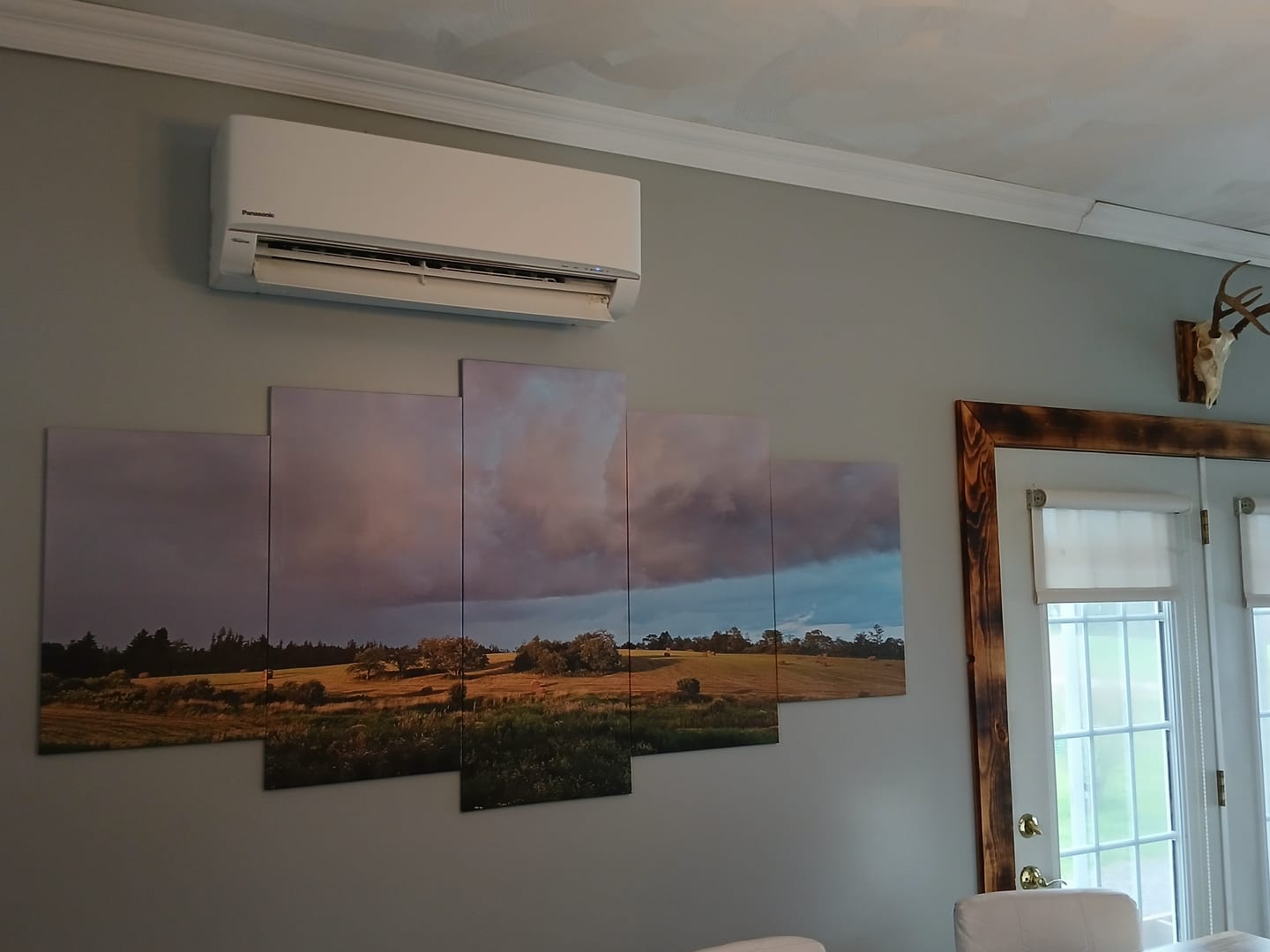 Customer photo review of Custom 5 Panel Canvas Print Wall Art