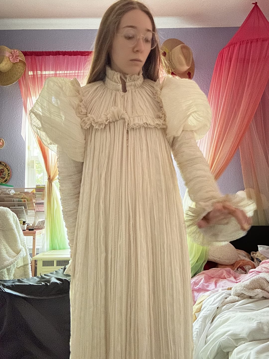 Customer photo review of *PRE-ORDER - CRIMSON PEAK™ Edith Victorian Gown in Ivory