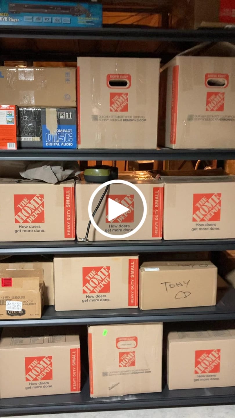 Customer video review of REIBII 78"H Storage Shelves 3000LBS Garage Shelving,Heavy Duty Adjustable Metal Shelves Unit for Storage Rack