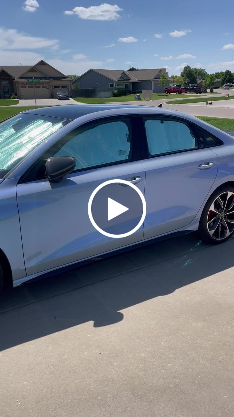 Customer video review of Candy Metallic Dark Gray Blue Vinyl Wrap