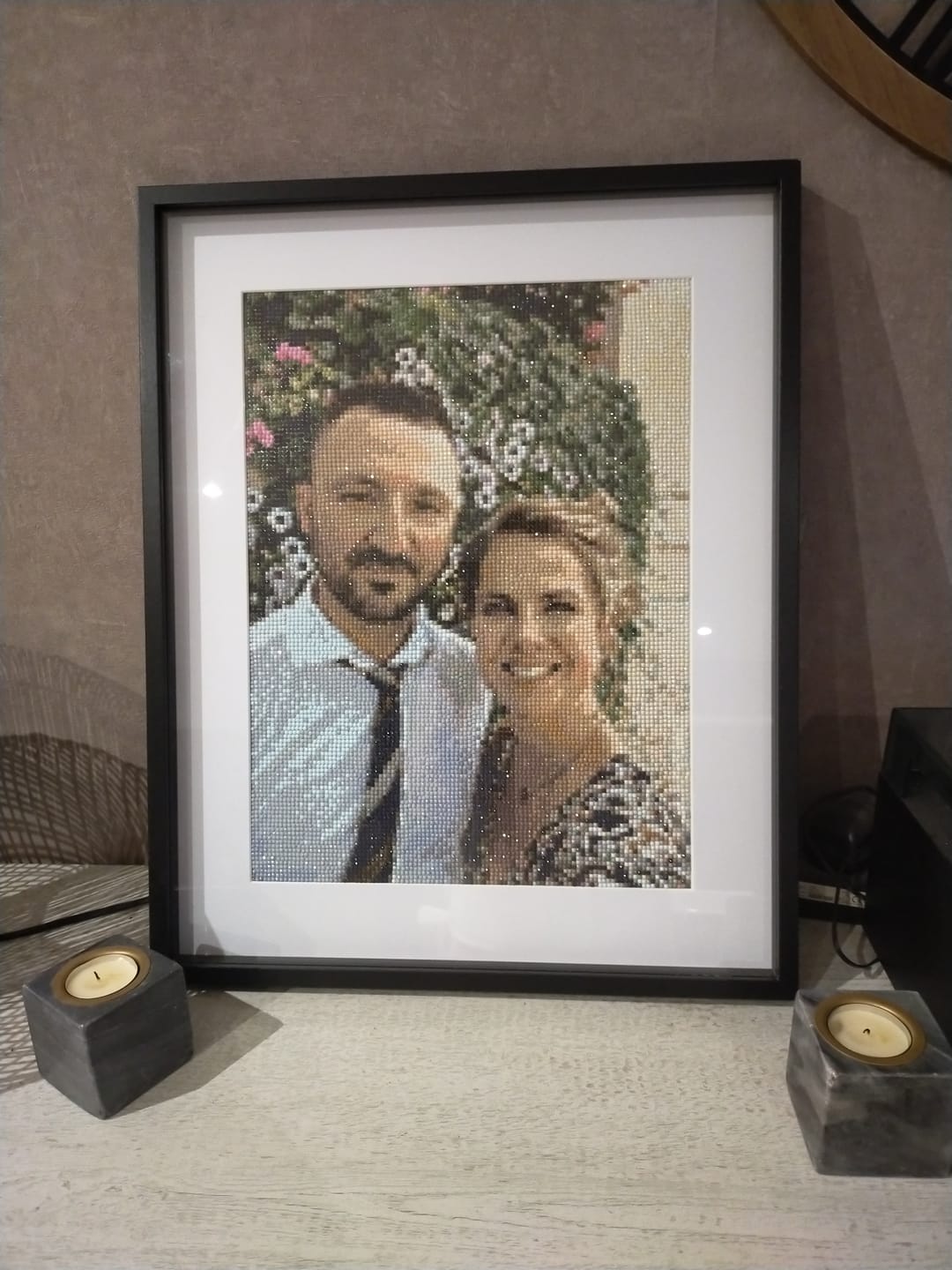 Customer photo review of Diamond Painting Personnalisé