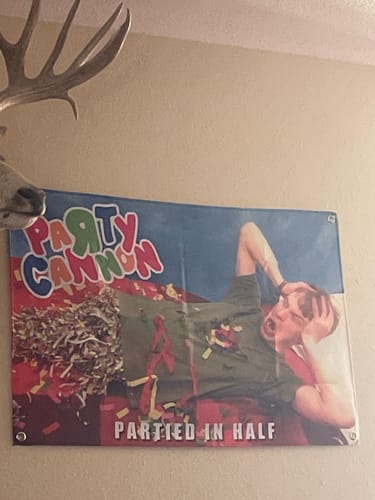 Customer photo review of Party Cannon - Partied in Half (Flag)