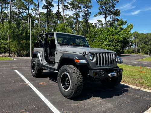 Customer photo review of JL/JLU A-Pillar Side Jeep Mirrors with Base Mount Driver AND Passenger