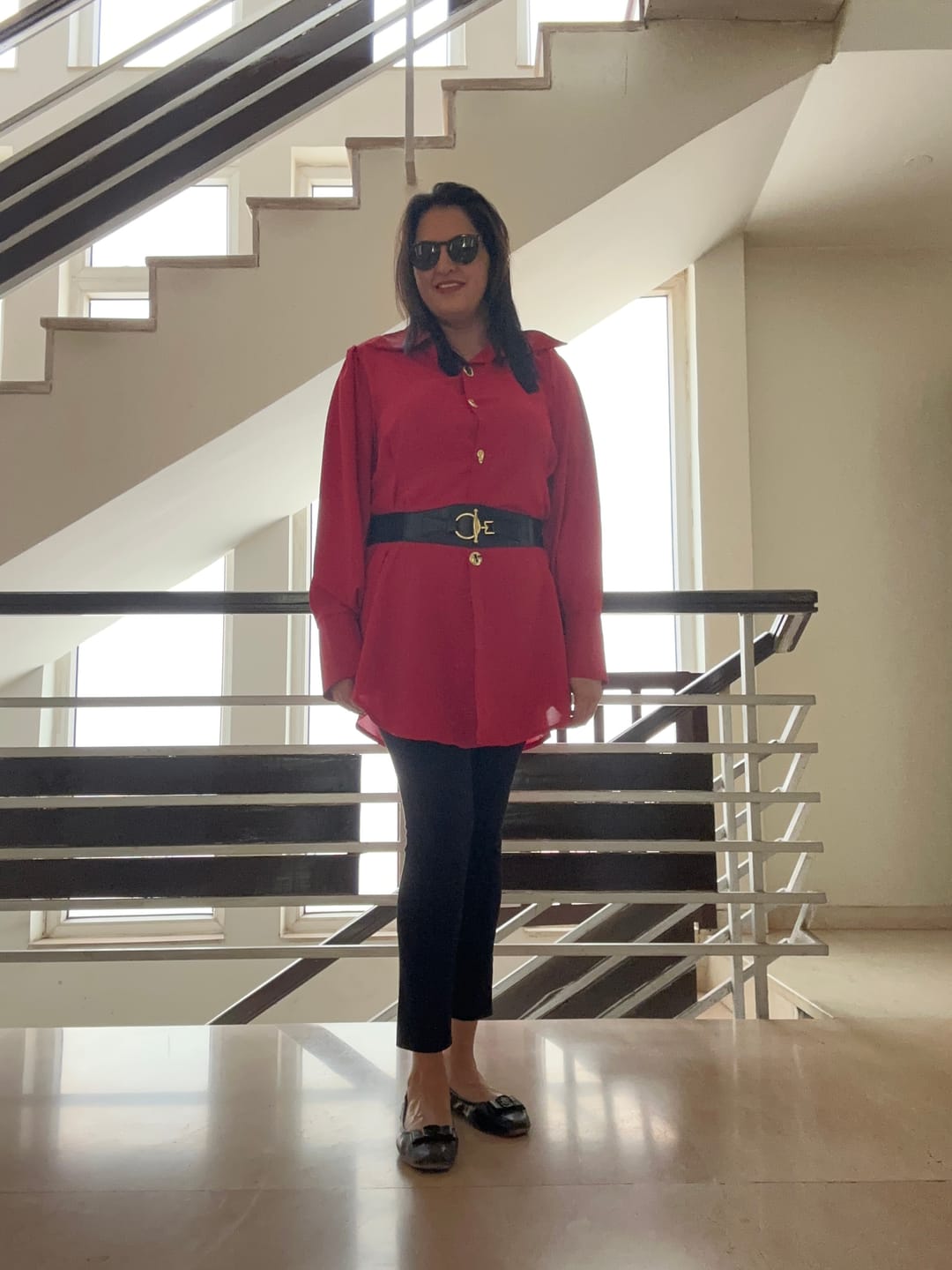 Customer photo review of Locaste Statement Shirt With Belt