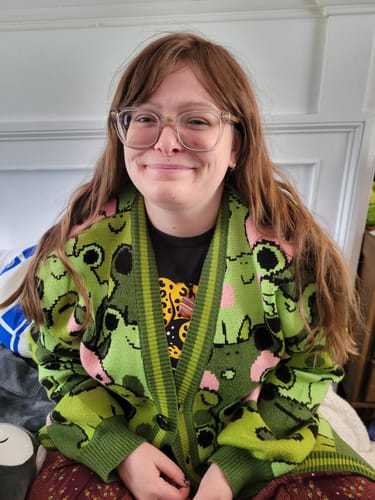 Customer photo review of At My Lilypad Cardigan