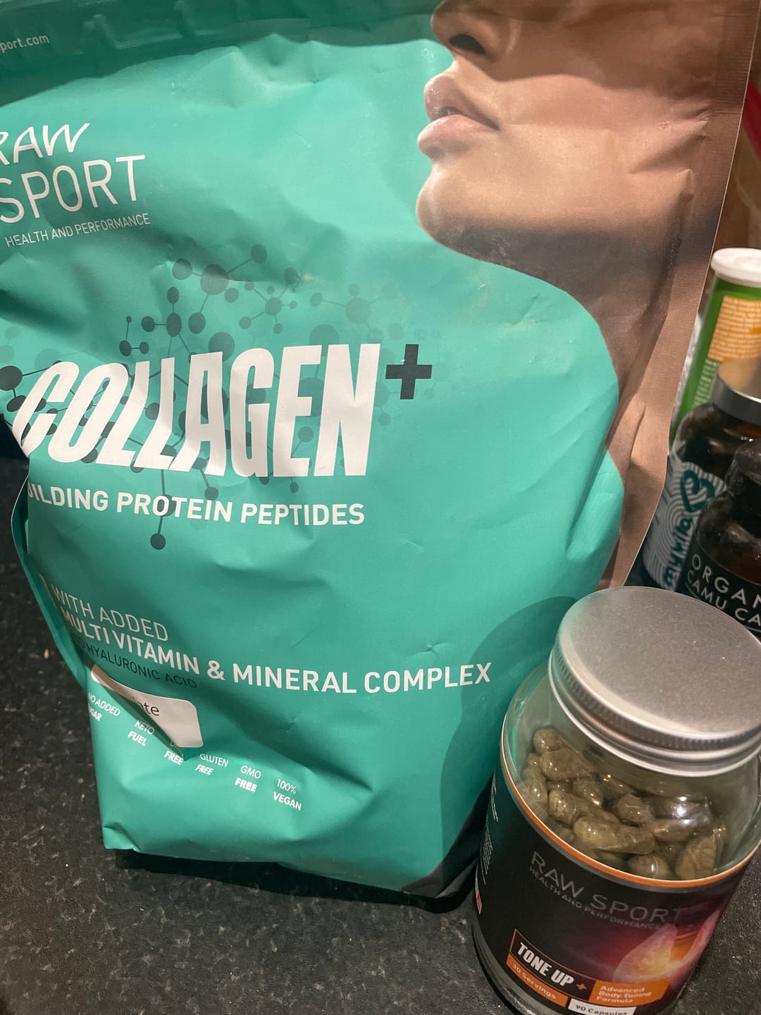 Customer photo review of Collagen + Peptide Protein Powder