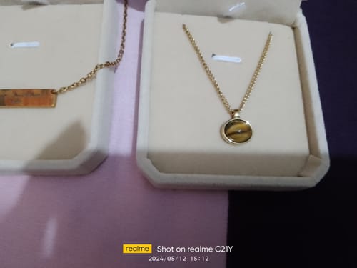 Customer photo review of Stone Necklace