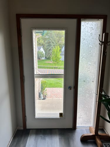 Customer photo review of ODL Add On Blinds for Raised Frame Doors - 24" x 66"