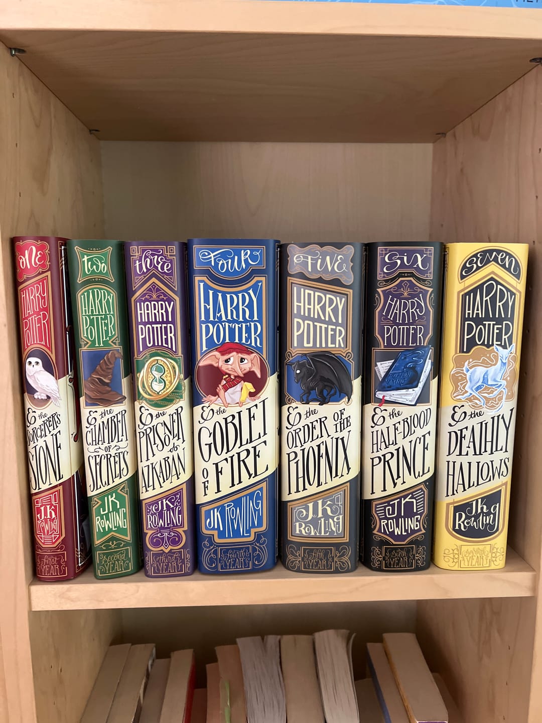 Customer photo review of Harry Potter Dust Jackets