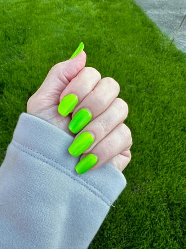 Customer photo review of Longwear Nail Polish - Limeade