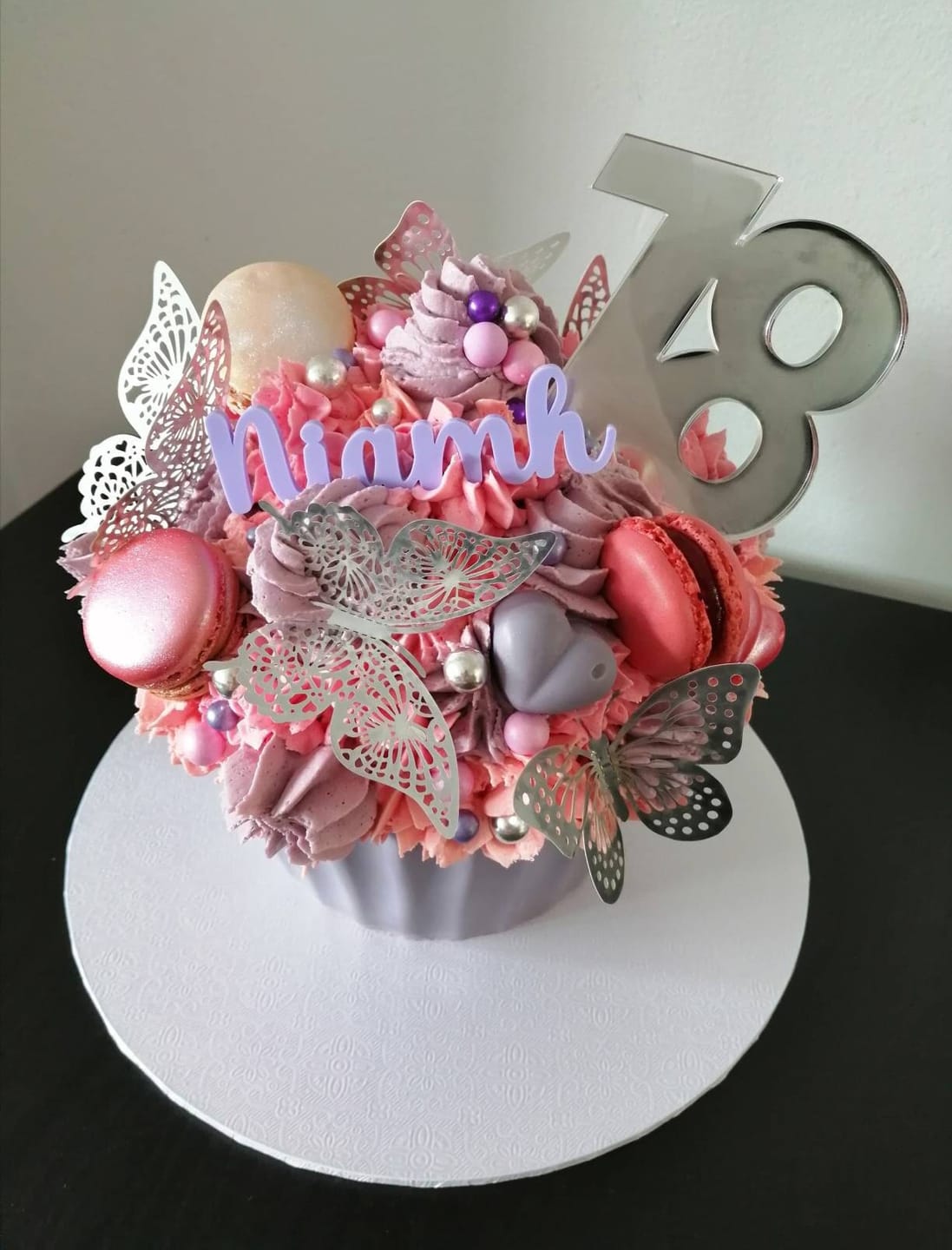 Customer photo review of Double Digit Joined Number Acrylic Cake Charm
