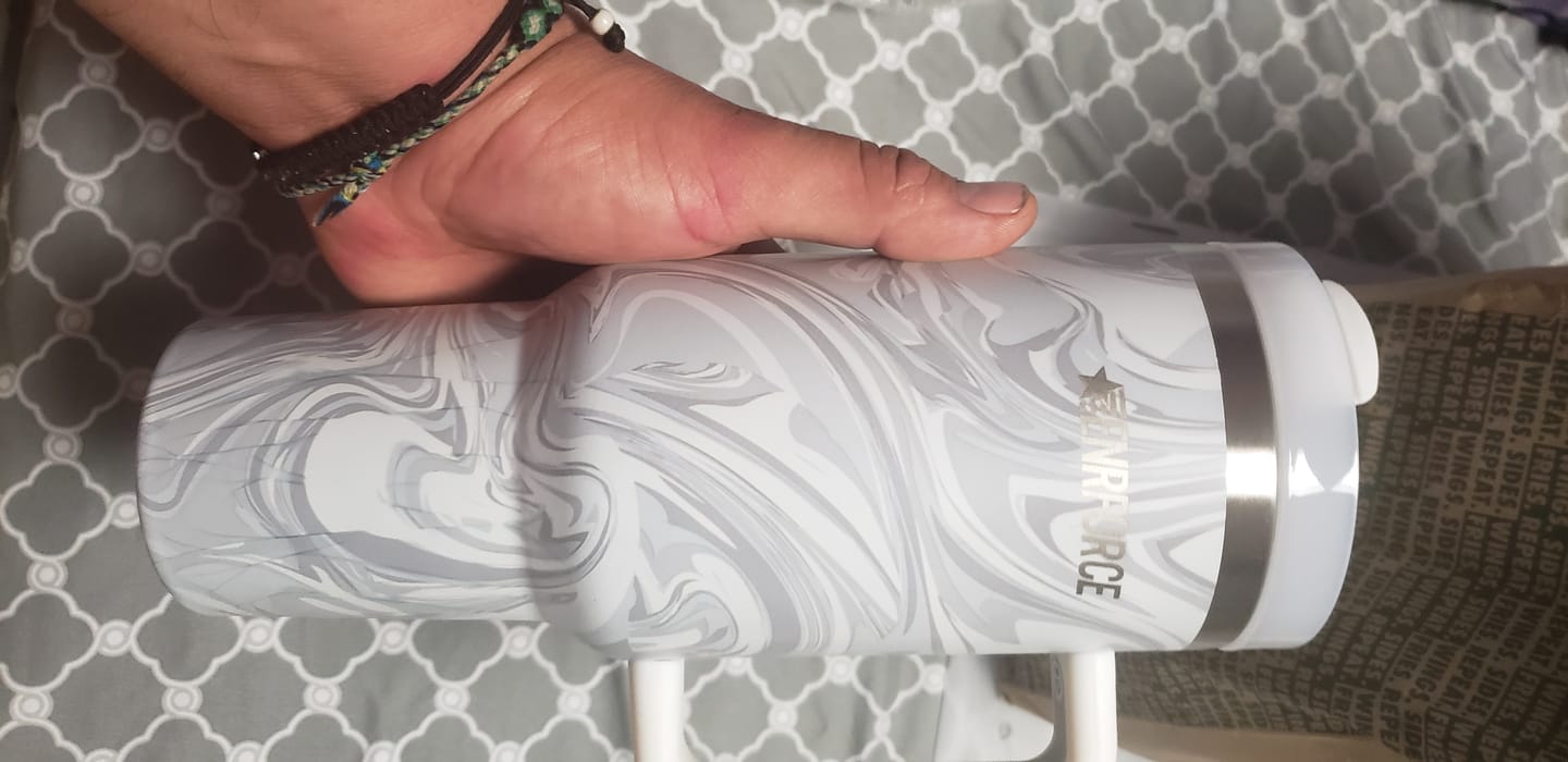 Customer photo review of 40 OZ Soft Matte Tumbler