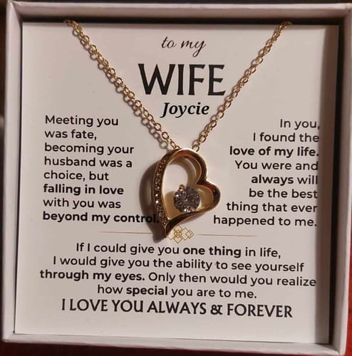 Customer photo review of To My Wife - I Love You Always & Forever - Gift Set - SS568