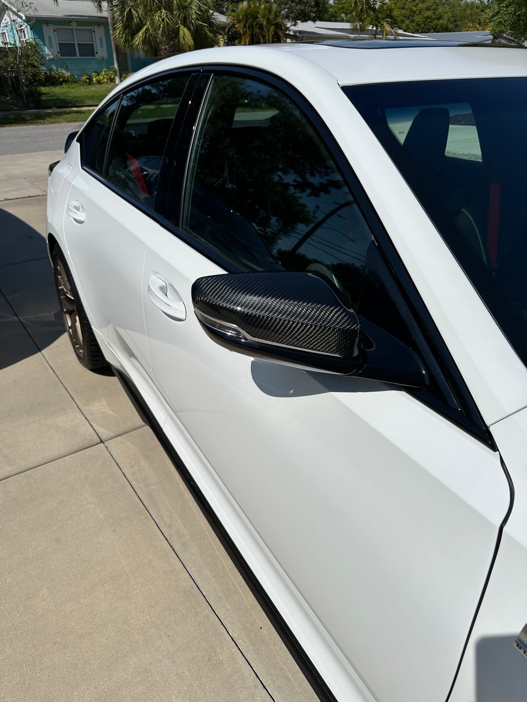 Customer photo review of 2020-Up Cadillac CT5 CT5-V Carbon Fiber Mirror Covers