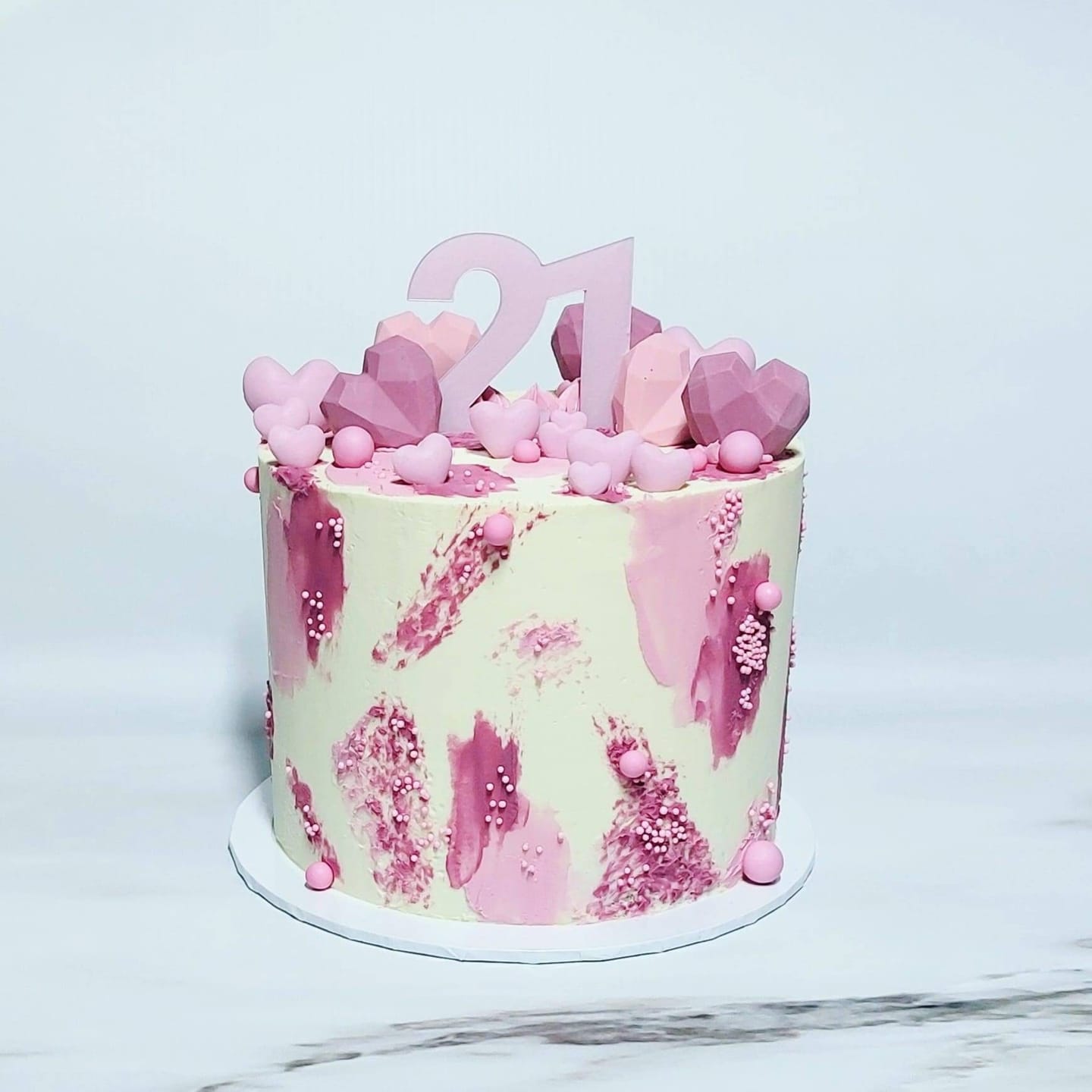 Customer photo review of Double Digit Joined Number Acrylic Cake Charm